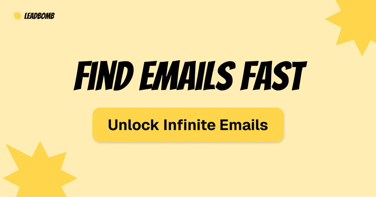 LeadBomb — Find emails fast